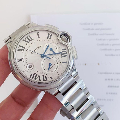 Cartier Ballon Bleu Chronograph Xl 44mm Completo Impecável