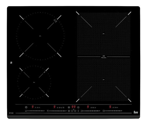 Parrilla eléctrica Teka Maestro Space IZF 6420 vidrio negra 220V - 240V