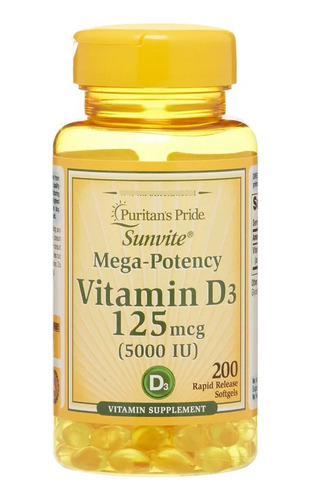 Vitamin D3 5000 Iu 200 Cap Puri