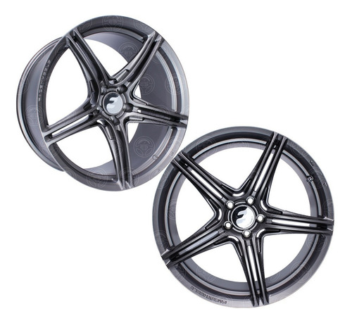 Rin 20 Pul Progresivos 5/112 Vw Mercedez 5 Brazos Premium 1p Color Gris Mate