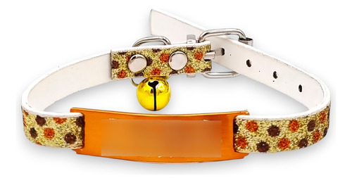 Combo Chapita Pasante + Collar Glamour Cat Dorado Pasacat