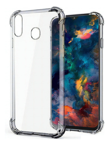 Planeta Case Anti Impacto Transparente Capa Silicone Anti Impacto Samsung Galaxy M20 Transparente
