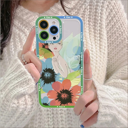 Funda De Teléfono Tinker Bell Para iPhone 11, 12, 13, 14 Min