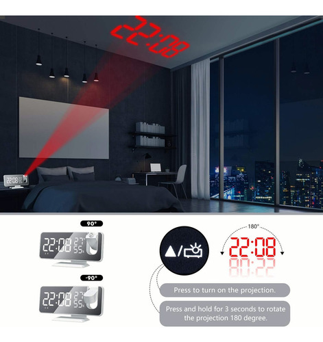 Despertador Digital Proyector Mesa