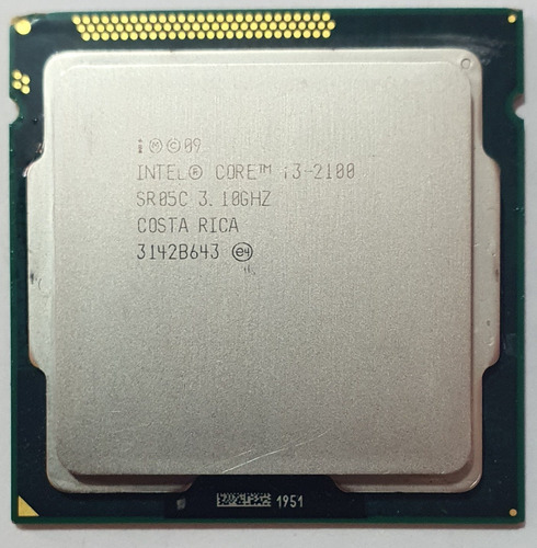 Procesador Intel 2da I3-2100 3.10ghz Lga 1155 Socket H2 Cpu