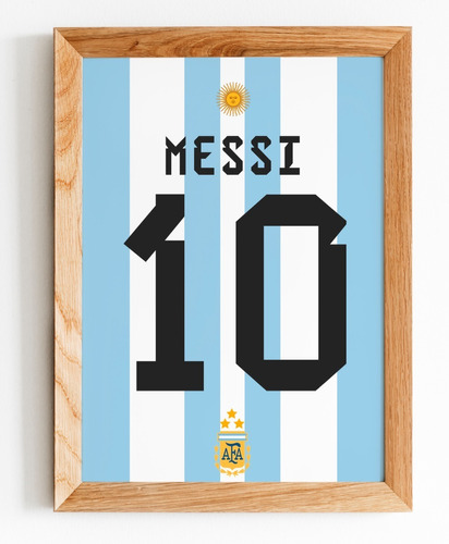 Cuadro Camiseta Messi Seleccion Argentina Camp - Madrid Deco
