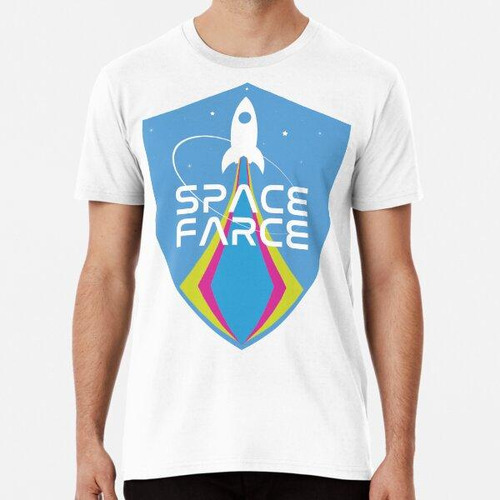 Remera Space Force Logo Insignia Space Farce Algodon Premium