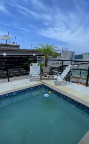 Imagem 6 de 29 de Cobertura À Venda, 400 M² Por R$ 3.990.000,00 - Canto Do Forte - Praia Grande/sp - Co0060