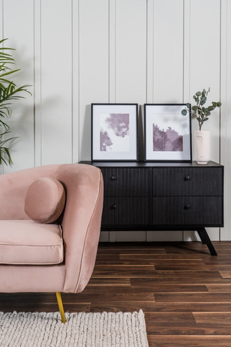 Sofá Salas Modernas Minimalistas Sillones Retro Lounge Color Rosa