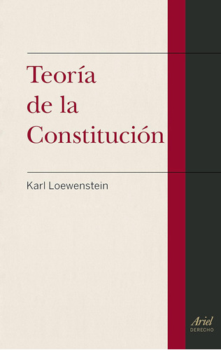 Libro: Teoría De La Constitución
