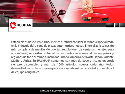 2 Manijas De Puertas Interiores Tra Hushan 320i Bmw 01/05