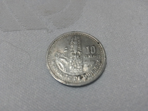 Moneda 10 Centavos Monolito De Quirigua República Guatemala
