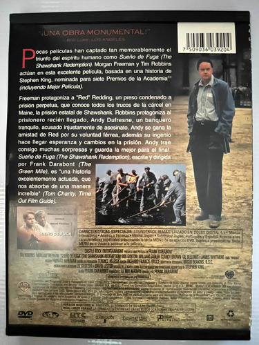 Dvd - The Shawshank Redemption (sueño De Fuga) (Usado)
