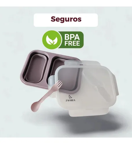 Lonchera Portacomidas Plegable En Silicona Tupper 800 Ml