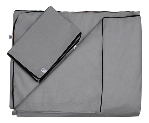 Funda Edredon Duvet Inhome Grey&black Matri-queen Gris