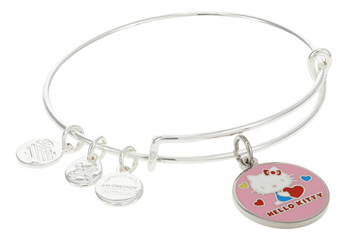 Pulsera Plateada De Alex And Ani Hello Kitty Con Forma De Co