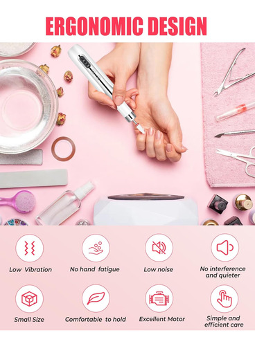 Taladro De Uñas Inalámbrico, Kit Profesional De Taladro De U