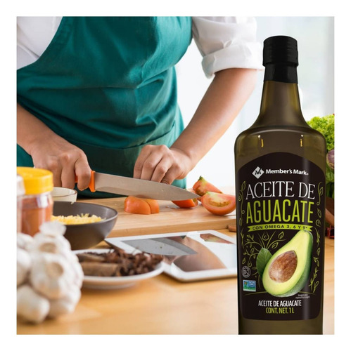 Aceite De Aguacate Vegano Orgánico Member's Mark 1 L