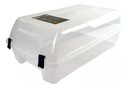 Caja Organizadora De Zapatillas / Zapatera Apilable Plastart Color Blanco