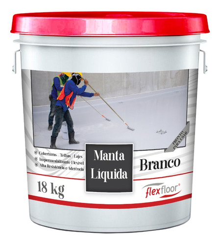 Manta Líquida Impermeabilizante Branca Flexfloor - 18kg