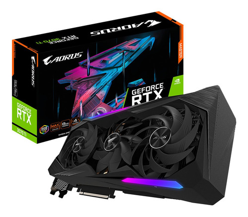 Tarjeta De Video Aorus Geforce Rtx 3070 Ti Master 8g Rgb Lcd