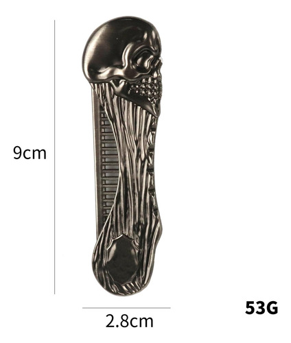 Peine Plegable Para Barba, Peine De Bolsillo Con Plata