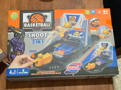 Mini Juego Basketbol Tablero Mesa Básquet Juguetes Niños