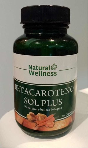 Betacaroteno Sol Plus Naturalwellness (60 Caps) Sabor Neutro