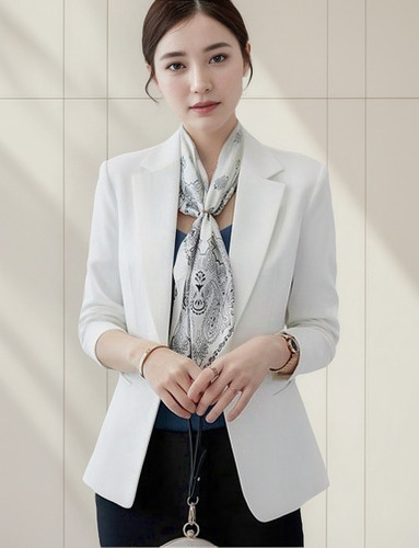 Alta Calidad Aplicável A Blazer Mujer Moda Casual Color