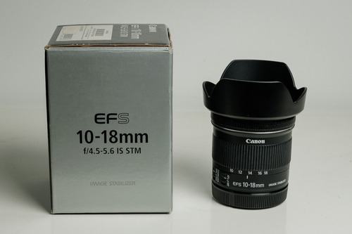 Lente Canon Granangular Ef-s 10-18mm F/4.5-5.6 Is Stm