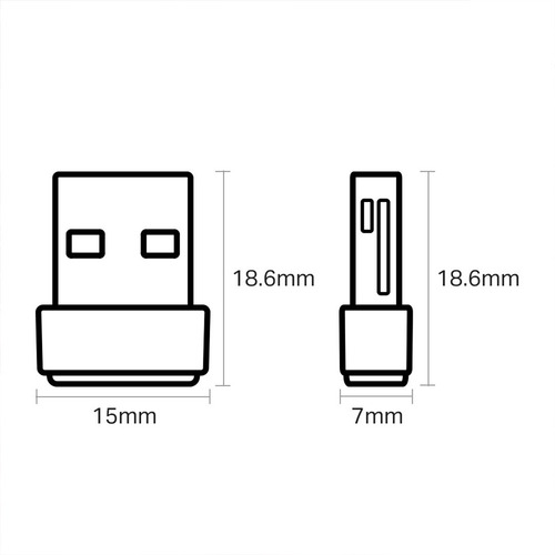 Imagen 5 de 6 de Adaptador Inalambrico Usb Tp-link Archer T2u Ac600 Dual Pc