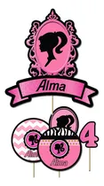 Comprar Barbie Cake Topper Adorno Torta Imprimible Personalizado