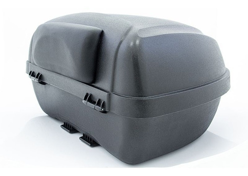 Maletero Top Case Fireparts 52 Lts 2 Cascos Crosser Color Negro/rojo