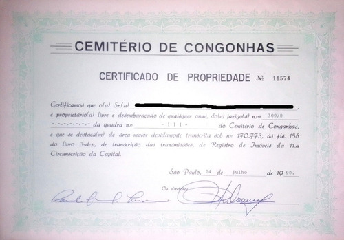 Jazigo Duplo Com 6 Gavetas No Cemitério Congonhas