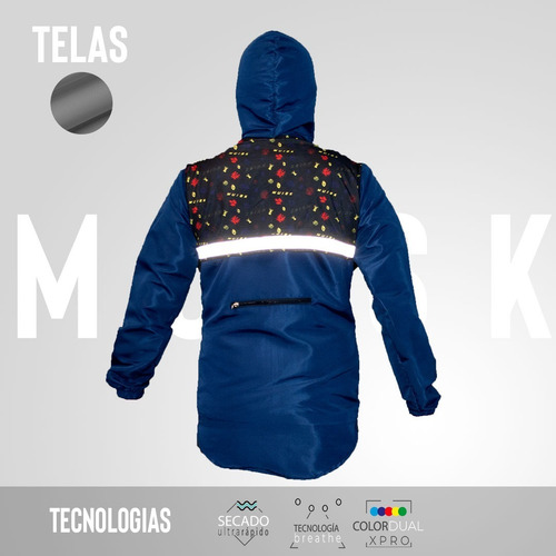 Chaqueta Rompevientos Ciclismo, Senderismo, Casual Semi-impe
