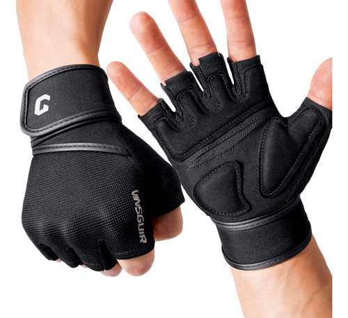 Vinsguir Guantes Acolchados Para Levantamiento De Pesas Con 