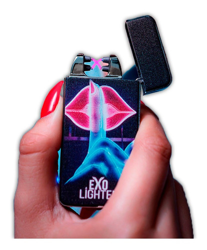 Exo Lighter - Neon Lips - Encendedor Electrónico De Plasma