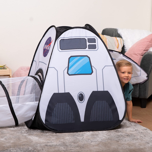 Carpa De Juego Joyin White Rocket Ship Con Túnel Y Casa De J