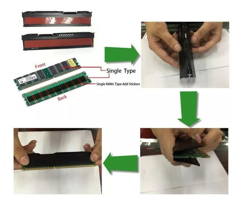 Imagem 5 de 6 de Dissipador Memoria Ram Ddr2 Ddr3 Ddr4 Fury Hyper