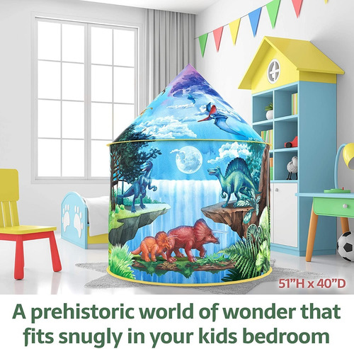 Imagen 2 de 6 de Carpa Tienda De Dinosaurio Con Sonido Juguete Niños W&o