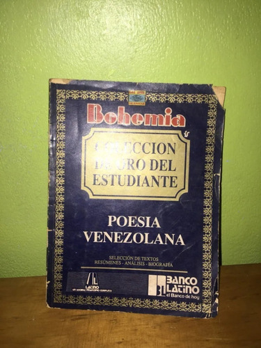 Libro, Poesía Venezolana, Bohemia.