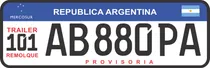 Comprar Chapa Patente Para Trailer Modelo Nuevo Y Viejo