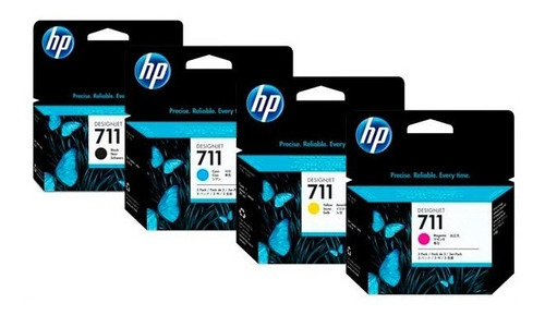 Pack  Hp 711 Negro 38 Ml + Hp 711 Color - Hp T120 T520