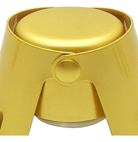 Tapón De Botella De Champán De Acero Inoxidable Oro