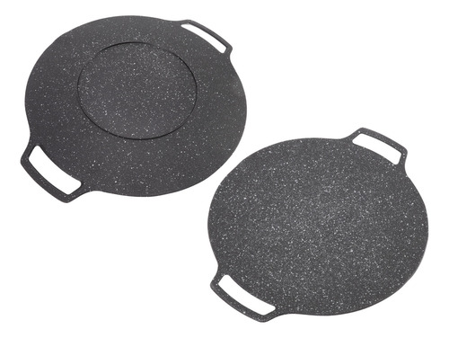 Plato Coreano Para Barbacoa, Parrilla Circular Antiadherente