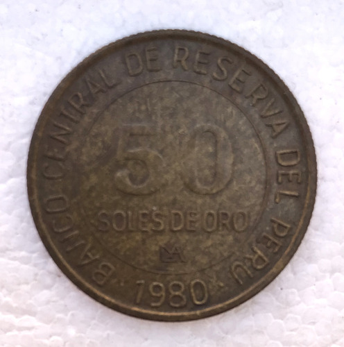 * Perú 50 Soles. Año 1980. Km# 273. Muy Buen Tamaño!