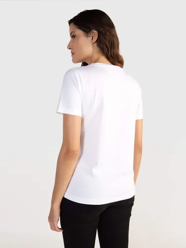 Playera calvin klein blanca mujer new arrivals