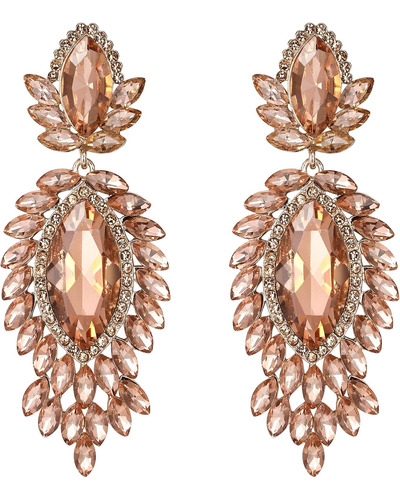 Pendientes Colgantes De Cristal Austriaco En Forma De Gota A