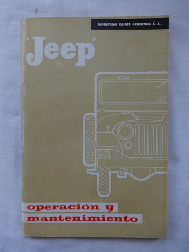 Manual Guantera Jeep Ika Pick Up Instrucciones Catalogo