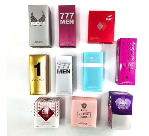 Perfume Ebc Collection, Mayoreo  Perfumes Pack 100 Piezas